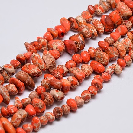 Natural Imperial Jasper Beads Strands G-I123-05D-1