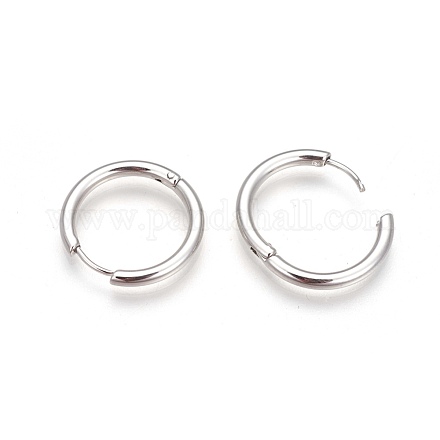 304 Stainless Steel Hoop Earrings EJEW-P177-P-13-1