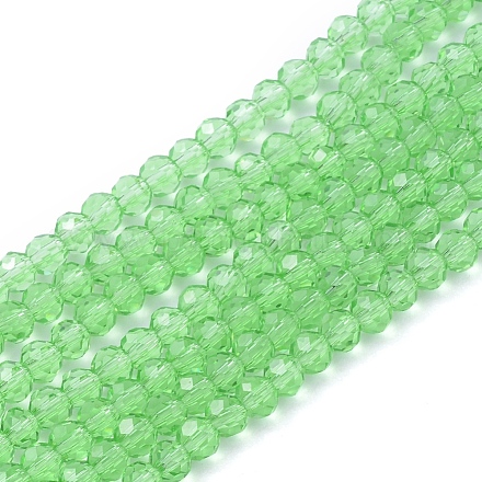 Chapelets de perles en verre transparente   X-GLAA-R136-4mm-02-1