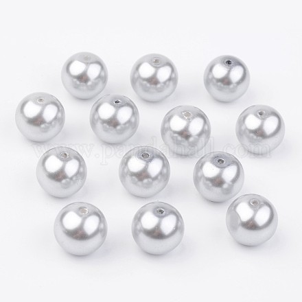 Perline di perla di vetro X-HY-12D-B18-1