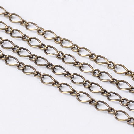 Cadenas hechas a mano de hierro cadenas figaro cadenas madre-hijo CHSM021Y-AB-1