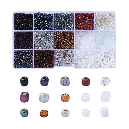 Abalorios de la semilla de cristal SEED-JQ0001-01B-4mm-1