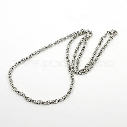 Seil Halskette für Männer NJEW-F027-43-C-1
