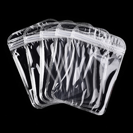 透明なプラスチックジップロックバッグ  再封可能な包装袋  長方形  透明  15x10.5x0.02cm  片側の厚さ：2.3ミル（0.06mm） OPP-T002-01D-1