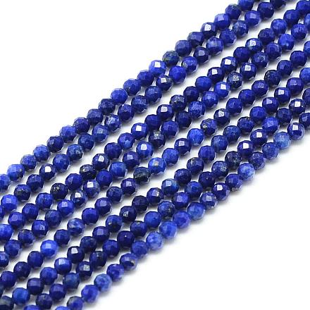 Chapelets de perles en lapis-lazuli naturel G-S152-07-2mm-1