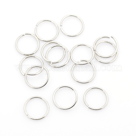 304 Stainless Steel Open Jump Rings X-STAS-J013-10x1mm-01-1