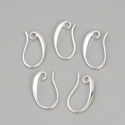 Brass Earring Hooks X-KK-R037-01S-1