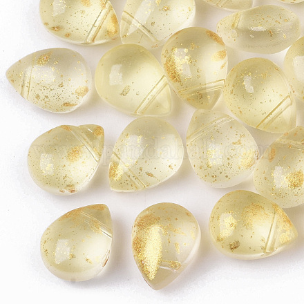 Transparent Spray Painted Glass Beads GLAA-T017-01-A04-1