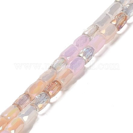 Chapelets de perles en verre électroplaqué EGLA-D030-08I-1
