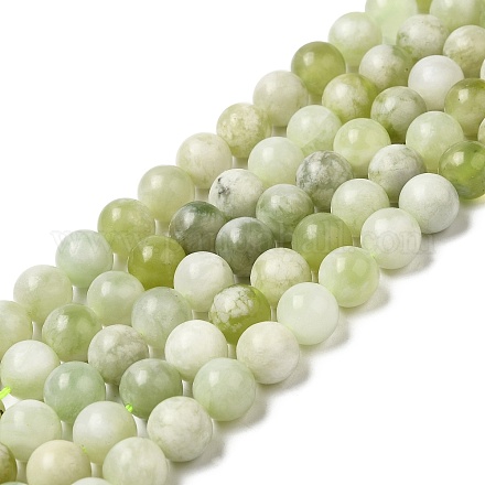 Chapelets de perles en jade naturelle nouvelle G-K340-A01-03-1