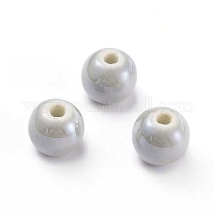 Abalorios de porcelana hechas a mano PORC-D001-12mm-13-1