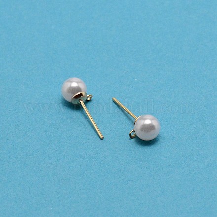 Железные серьги STAS-WH0029-02B-01-1-1