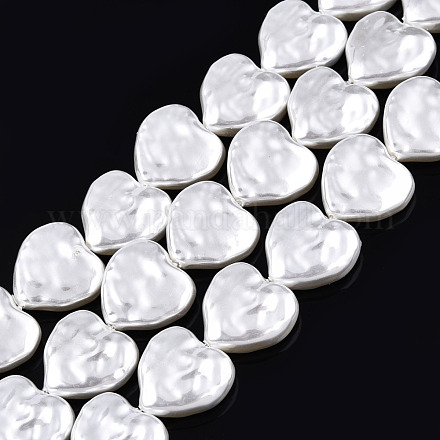 ABS Plastic Imitation Pearl Beads Strands KY-N015-09-B01-1