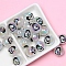 Black Acrylic Beads, Round, Penguin, 16mm