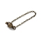 Brass Magnetic Clasps, Link, Antique Bronze, 88x6x6mm