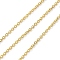 Brass Cable Chains, Soldered, with Spool, Real 18K Gold Plated, 1.5x1.5x0.5mm