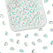 100Pcs Electroplate Glass Beads, Top Drilled, Teardrop, Clear, 6x8.5mm