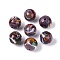 Handmade Lampwork Beads, Round, Old Rose, 11.5~12.5mm, Hole: 1~1.8mm