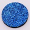 Fibre Perfume Pads, with Glitter, Essential Oils Diffuser Locket Pads, Flat Round, Blue, 22.5x2.5mm