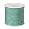 Nylon Braided Cord, Chinese Knotting Cord for Beading Jewelry Making Macrame Craft, Dark Sea Green, 0.8mm, about 98.43yards/roll(90m/roll)