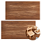 Plastic Imitation Brick Wood Grain Floor, Dollhouse Accessories, Sandy Brown, 152x301x2mm