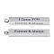 Non-Tarnish 304 Stainless Steel Pendants, Rectangle, Stainless Steel Color, 38.5x4.5x4.5mm, Hole: 2mm