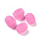 Opaque Resin European Jelly Colored Beads, Large Hole Barrel Beads, Bucket Shaped, Hot Pink, 15x12.5mm, Hole: 5mm