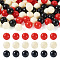 Opaque Acrylic Beads, Round, FireBrick, 11.5~12mm, Hole: 1.8mm