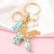 Resin & Acrylic Keychain, with Tassel Pendant and Iron Findings, Letter K, 10cm, pendant: 26~42mm.