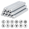 40cr Steel Stamps, including Astronomical Symbols, for Imprinting Metal, Plastic, Wood, Leather, Sign Pattern, 6x0.63cm, 12pcs/box