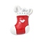 Alloy Enamel Pendants, Christmas, Christmas Socking, 18x11x4mm, Hole: 2x1.2mm