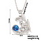 Starry Sky Theme Brass Pave Clear Cubic Zirconia Pendant Necklace for Women, Moon, 15.75 inch(40cm)