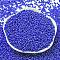 TOHO Round Seed Beads, Japanese Seed Beads, (87DF) Transparent AB Frost Cobalt, 8/0, 3mm, Hole: 1mm, about 1110pcs/50g
