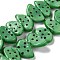 Handmade Lampwork Beads Strands, Fruit, Medium Sea Green, 10x18.5x5mm, Hole: 1.6mm, about 25pcs/strand, 9.76 inch(24.8cm)