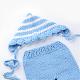Costume de bonnet de bébé en crochet AJEW-R030-72-3