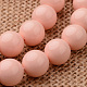 Polished Round Grade A Shell Pearl Bead Strands BSHE-M027-6mm-10-1