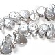 Hebras de cuentas de perlas keshi de perlas barrocas naturales en forma de lágrima PEAR-R015-10-5