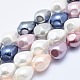 Electroplate Shell Pearl Beads Strands BSHE-G006-10-1