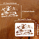 FINGERINSPIRE Mountain Stencil 8.3x11.7inch Reusable River Nature Scenery Painting Template DIY Craft Pine Tree Moon Landscape Decoration Stencil for Painting on Wood Wall Fabric Furniture DIY-WH0396-482-2