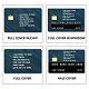 Etiquetas engomadas impermeables de la tarjeta del plástico del pvc DIY-WH0432-062-4