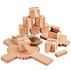 Cajas de dulces plegables de papel kraft CON-WH0092-15-6