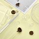 CHGCRAFT 5 Sets 5 Style Acorn Glass Ball Pendants Empty Clear Glass Globe Vial Pendants Wish Bottle Charms with Caps for Necklace Earring Making GLAA-CA0001-45-4
