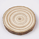 Cabochon di legno non finito non tinto WOOD-T011-22-3