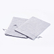 ポリエステル模造黄麻布包装袋巾着袋  グレー  18x13cm X-ABAG-R004-18x13cm-09-2