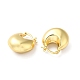 Латунные плоские круглые толстые серьги-кольца для женщин EJEW-Q024-05G-2