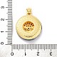 Латунные подвески с фианитом и стеклом KK-D536-21G-02-3