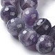 Brins de perles d'améthyste à chevrons naturels G-P428-04B-10mm-3