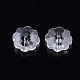 Flower Transparent Glass Beads GLAA-R160-12-2
