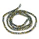 Chapelets de perles en verre électroplaqué GLAA-H021-01A-FP05-5