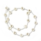 Eau douce naturelle de coquillage perles brins BSHE-B005-13E-2